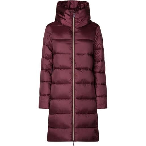 Save The Duck cappotto imbottito lysa con cappuccio - rosso