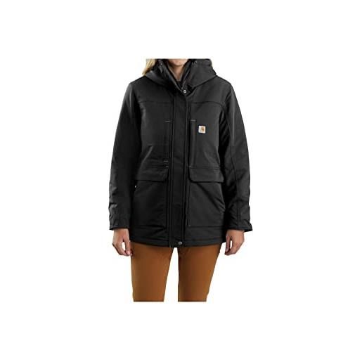 Carhartt super dux relaxed fit insulated tradizional coat, nero, xl donna