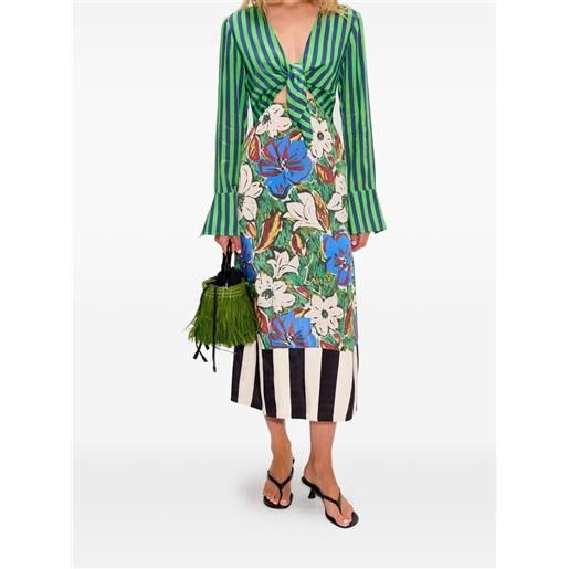 Simon Miller abito lungo zelene a fiori - verde