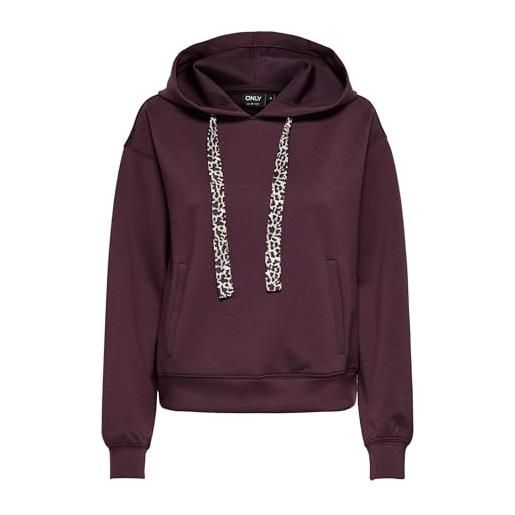 Only Felpa Con Cerniera Donna – Onpmelina LS Hn Zip Swt Noos, Giacca Morbida In Cotone E Poliestere Riciclato