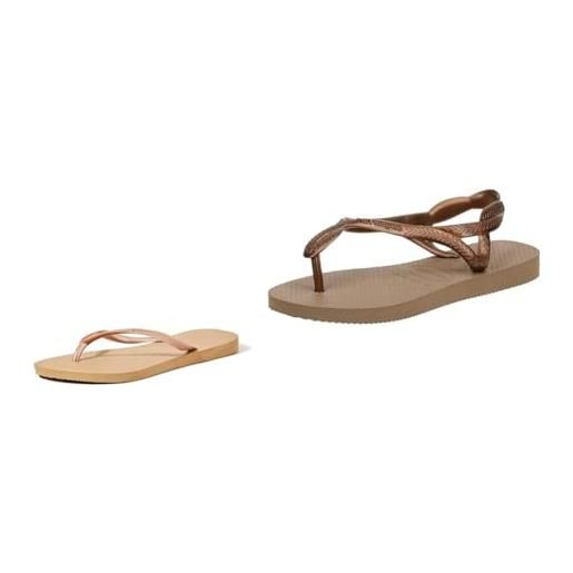 Havaianas infradito oro rosa 41/42 eu + infradito oro rosa 41/42 eu