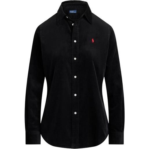 Polo Ralph Lauren camicia a maniche lunghe - nero
