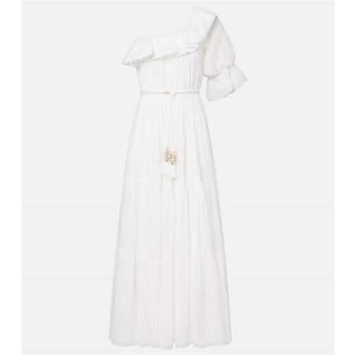 Poupette St Barth abito lungo jay in mussola di cotone