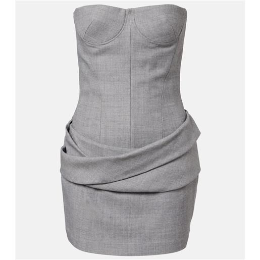 Alex Perry abito bustier drappeggiato