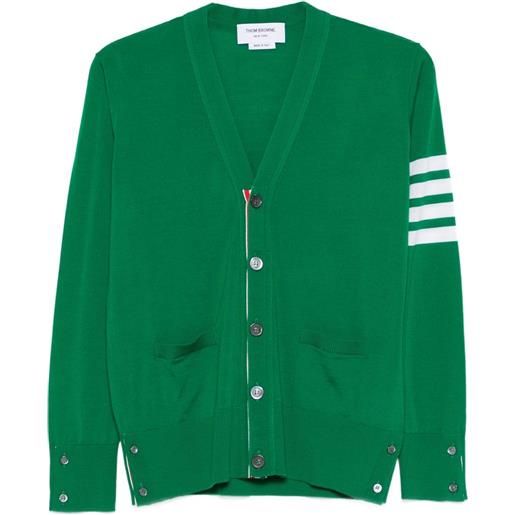 Thom Browne cardigan con scollo a v - verde