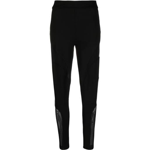 Philipp Plein leggings con inserti semi trasparenti - nero