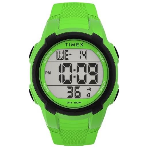 Timex Orologio Uomo Analogico-Digitale 'UFC Colossus' TW2V84600 – Acciaio Inox, Cronometro, Allarme, Retroilluminazione Indiglo