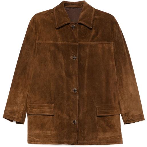 Salvatore Santoro giacca in suede - marrone