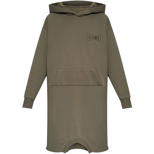 MM6 Maison Margiela abito con stampa - grigio