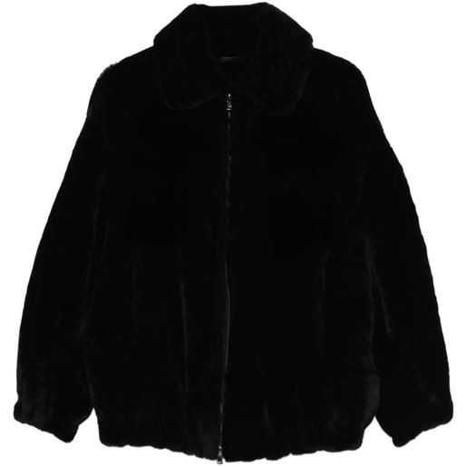 Nour Hammour bomber plush - nero