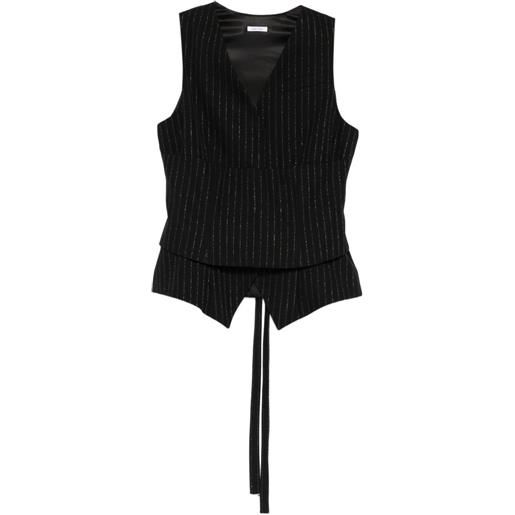Alexander McQueen gilet a righe - nero