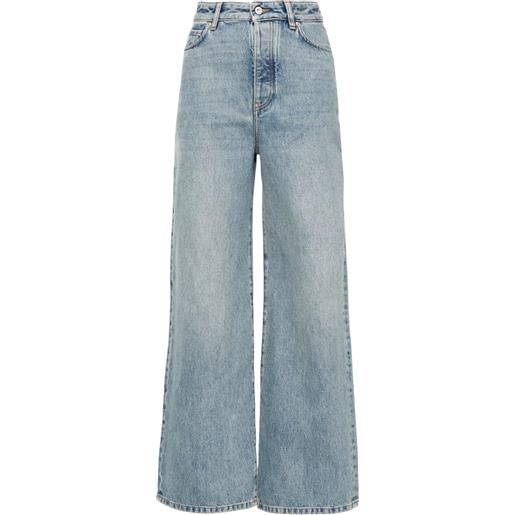 LOEWE jeans a gamba ampia - blu