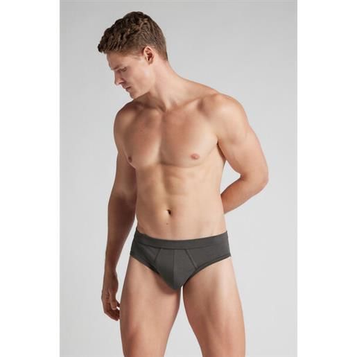 Intimissimi slip in cotone superior grigio
