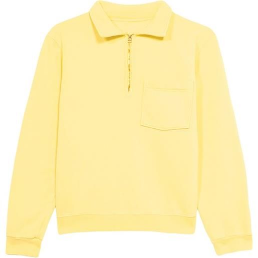 Fortela felpa yalep con zip - giallo