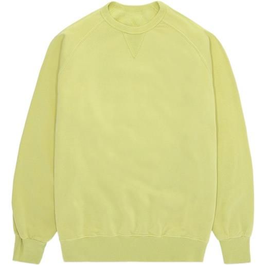 Fortela felpa girocollo con maniche raglan - giallo