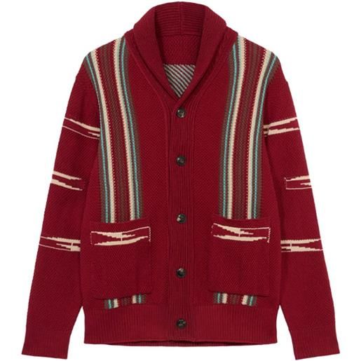 Fortela cardigan henryc - rosso