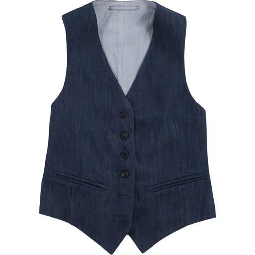 Fortela gilet denim debby - blu