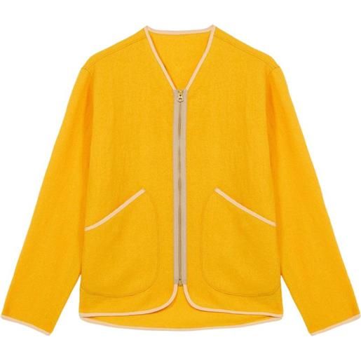 Fortela giacca con zip - giallo