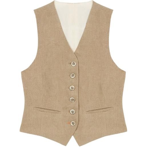 Fortela gilet zuai con tasche - toni neutri