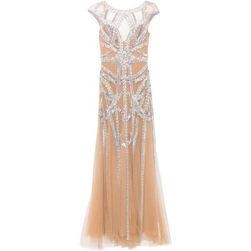 Zuhair Murad abito da sera svasato - toni neutri