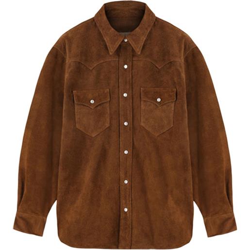 Fortela camicia con taschino - marrone