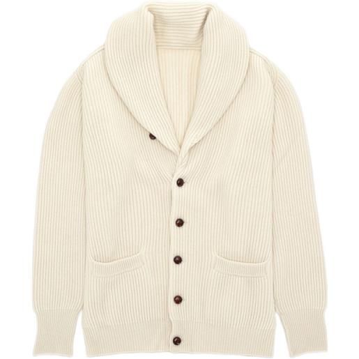 Fortela cardigan stoke con scollo a scialle - toni neutri