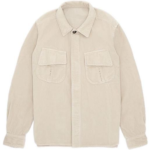 Fortela giacca-camicia a coste - toni neutri