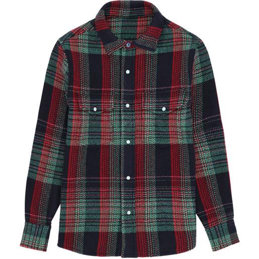 Fortela giacca-camicia tartan - nero