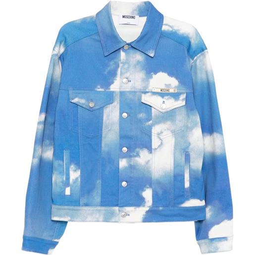 Moschino giacca con stampa - blu