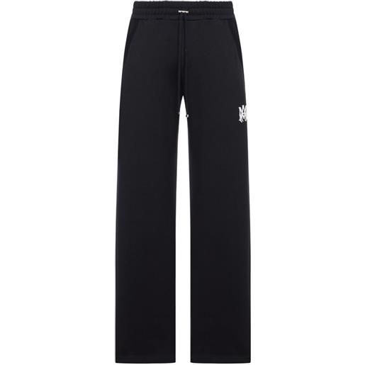 AMIRI pantaloni sportivi con logo ricamato - nero