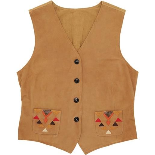 Fortela gilet con ricamo - marrone
