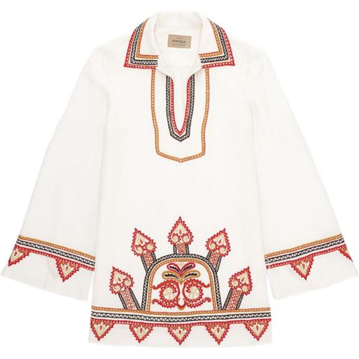 Fortela abito con ricamo - bianco