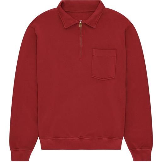 Fortela felpa yale con zip - rosso