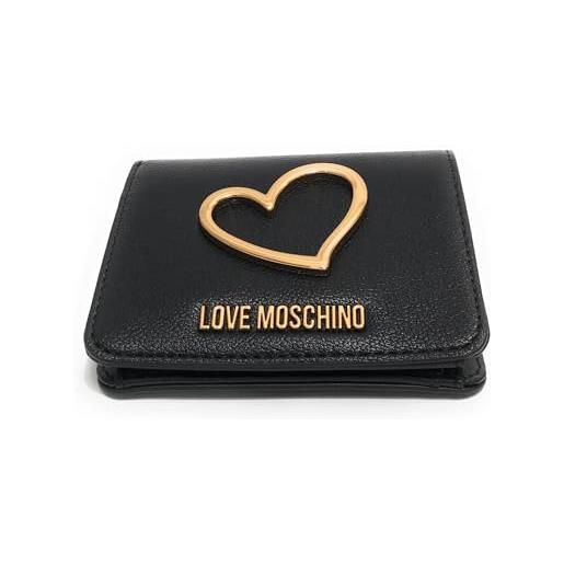Portafoglio Love Moschino Donna Zip Around Nero – Modello A24MO30 JC5700