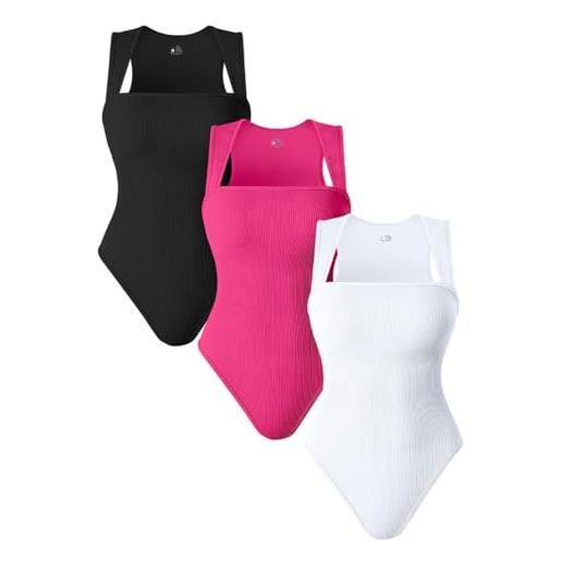 Eixyhueg Body Da Donna In 2 Pezzi Body Sexy A Costine Con Collo Di Controllo Della Pancia Senza Maniche Canotte Shapewear Body Black Black M 121555513