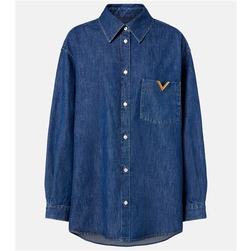 Valentino camicia vgold in chambray