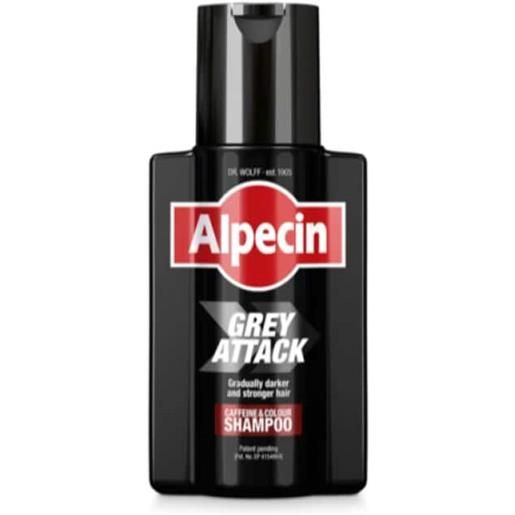 Alpecin grey attack shampoo anti grigio 200 ml - shampoo cosmetico