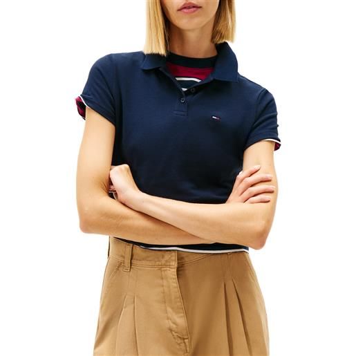 TOMMY JEANS polo slim essential donna