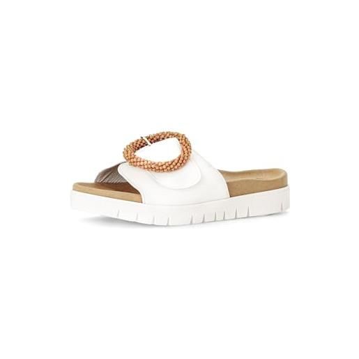 Zoccoli Gabor Comfort 62.892 Per Donna, Tessuto E Microfibra, Larghezza Comoda H, Tacco Piatto 5 Cm, Neri - 5