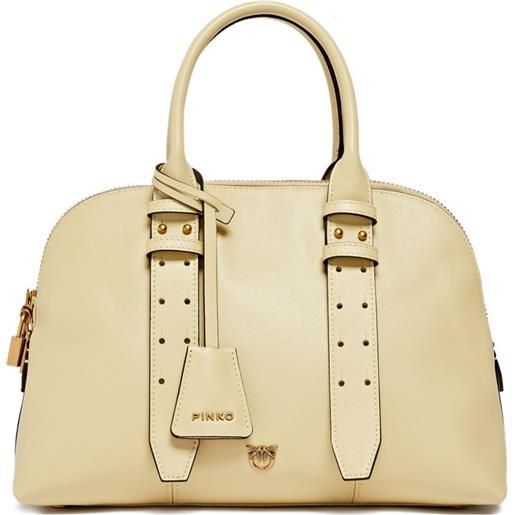 PINKO borsa a mano escape media in pelle - toni neutri