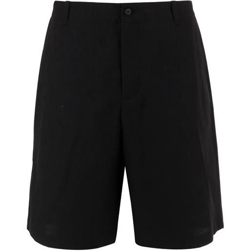 Jacquemus shorts con bottoni - nero