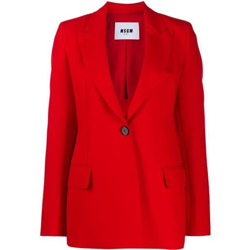MSGM blazer monopetto - rosso