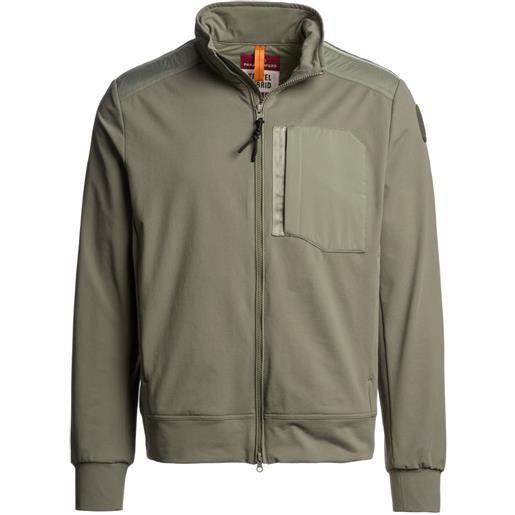 Parajumpers felpa douglas con zip - verde