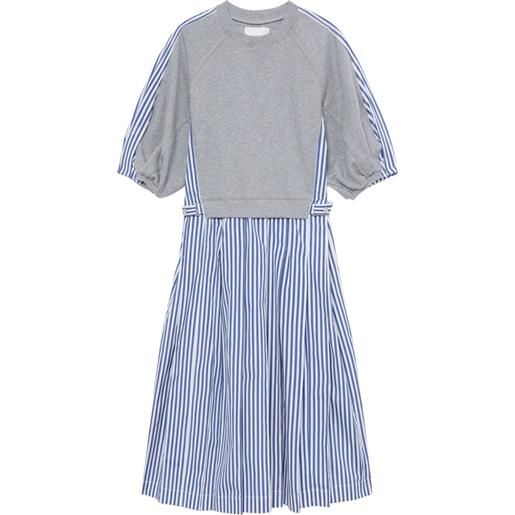 3.1 Phillip Lim abito con inserto felpa - grigio