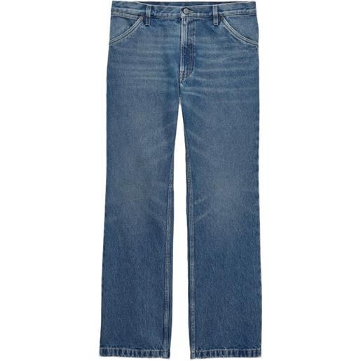 Prada jeans con effetto schiarito - blu