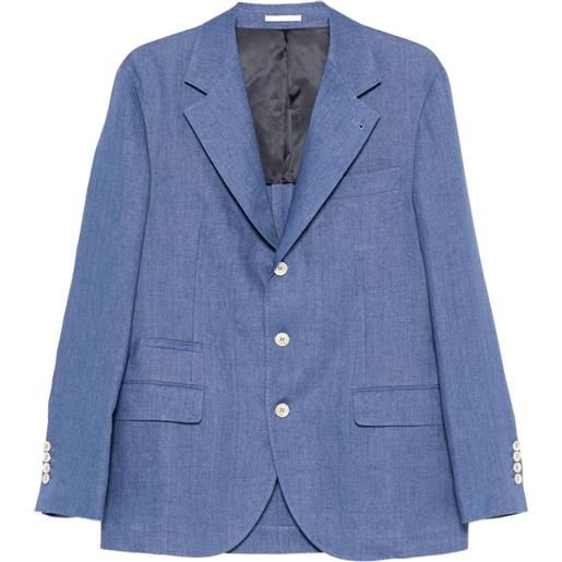 Brunello Cucinelli blazer monopetto - blu