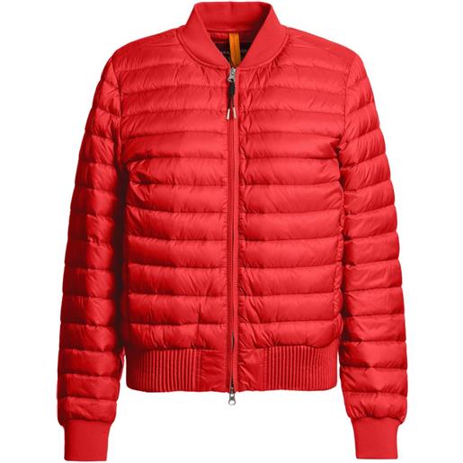 Parajumpers giacca trapuntata con zip - rosso
