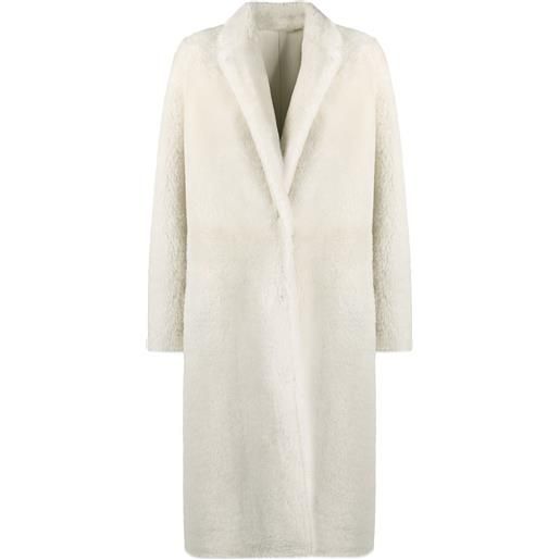 Yves Salomon cappotto monopetto aderente - toni neutri