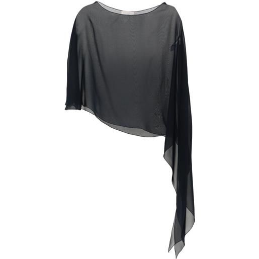 Antonelli blusa asimmetrica - nero