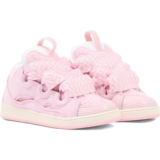 Lanvin Enfant sneakers con profilo basso - rosa